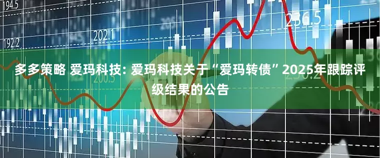多多策略 爱玛科技: 爱玛科技关于“爱玛转债”2025年跟踪评级结果的公告